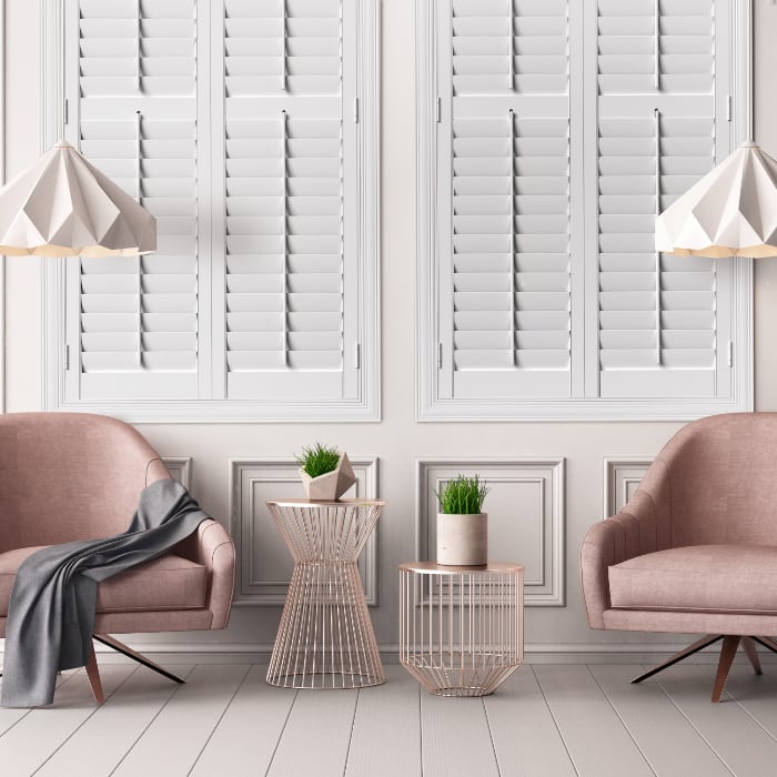 White Shutters In Sitting Room