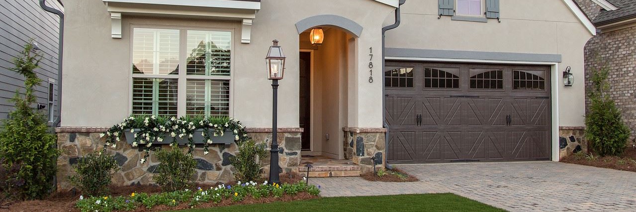 View of plantation shutters from the exterior