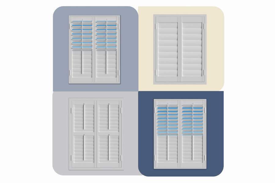 Use the Shutter Designer to see how Polywood shutters look with your Fort Lauderdale home's wall colors. Four images of Polywood shutters from the Shutter Designer
